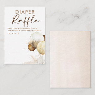 Balloons Baby Showdiaper Raffle Ticket Begleitkarte