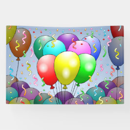 Balloons & Confetti Banner