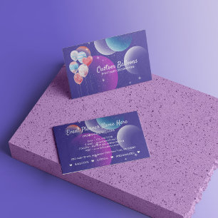 Balloons Event Party Planner Dekorationen Geburtst Visitenkarte