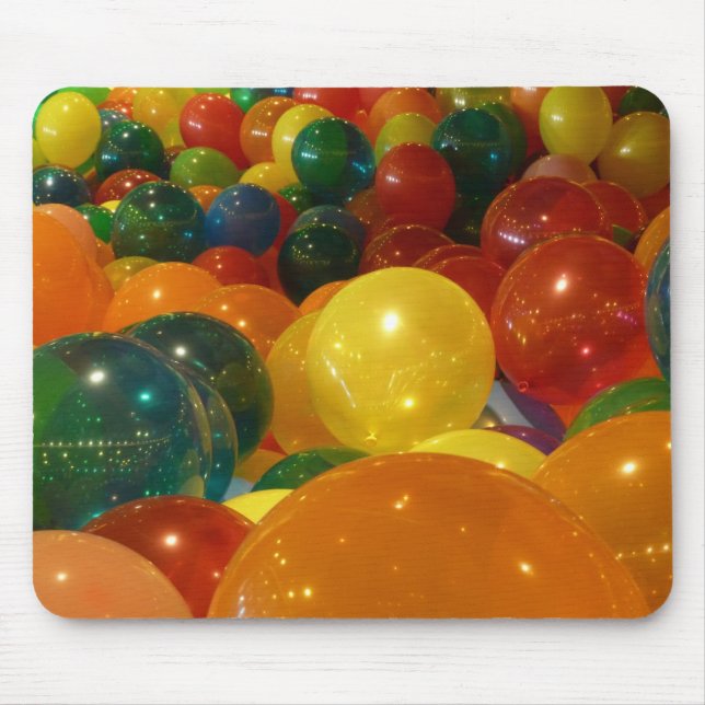 Balloons Farbiges Party Design Mousepad (Vorne)