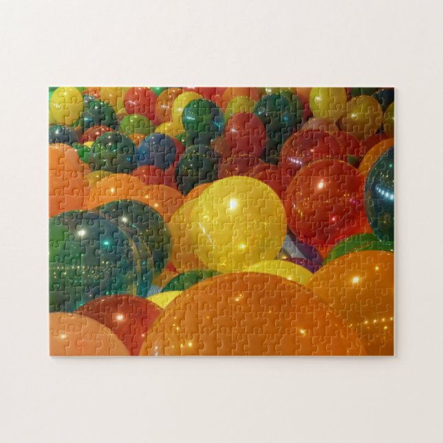 Balloons Farbiges Party Design Puzzle (Horizontal)