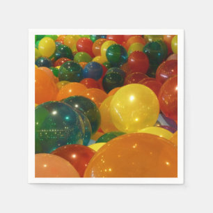 Balloons Farbiges Party Design Serviette