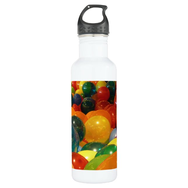 Balloons Farbiges Party Design Trinkflasche (Vorderseite)