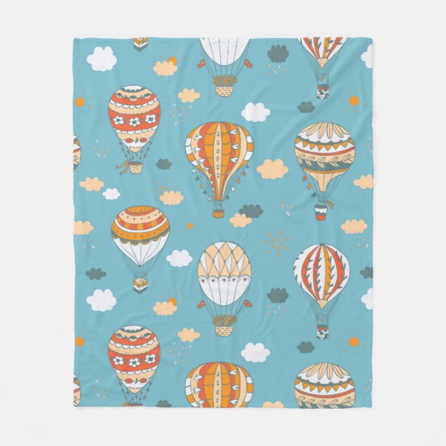 Balloons-Farbmuster Fleecedecke (Vorderseite)