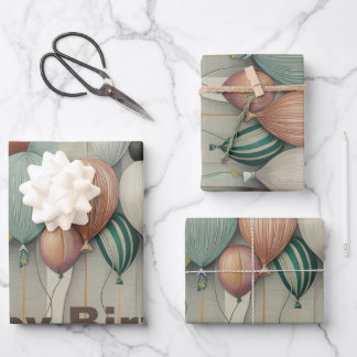 Balloons Geschenkpapier Set