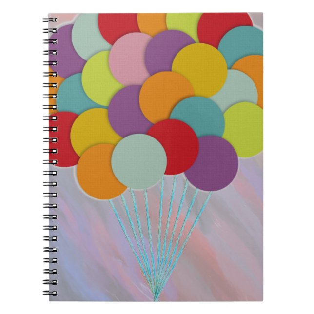 Balloons-Notebook Notizblock (Vorderseite)