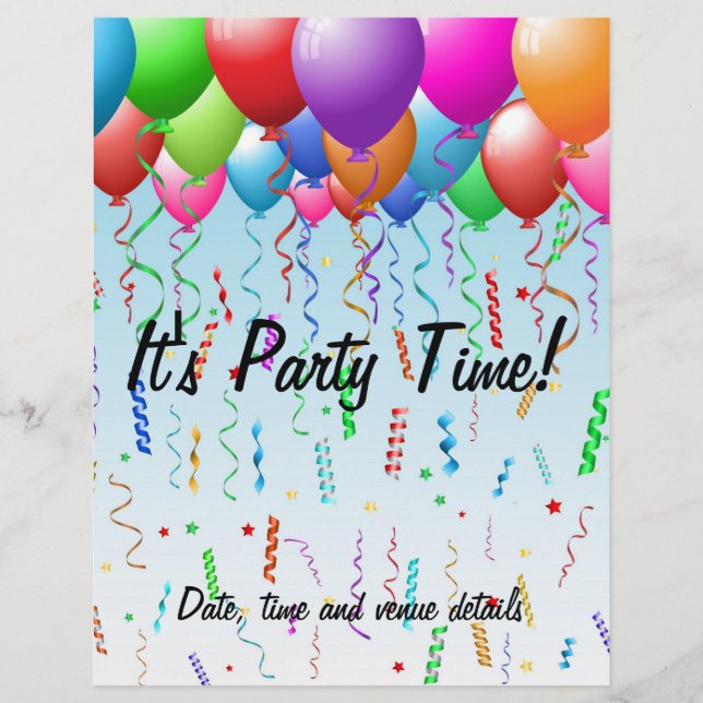 Balloons Party Flyer (Vorne)