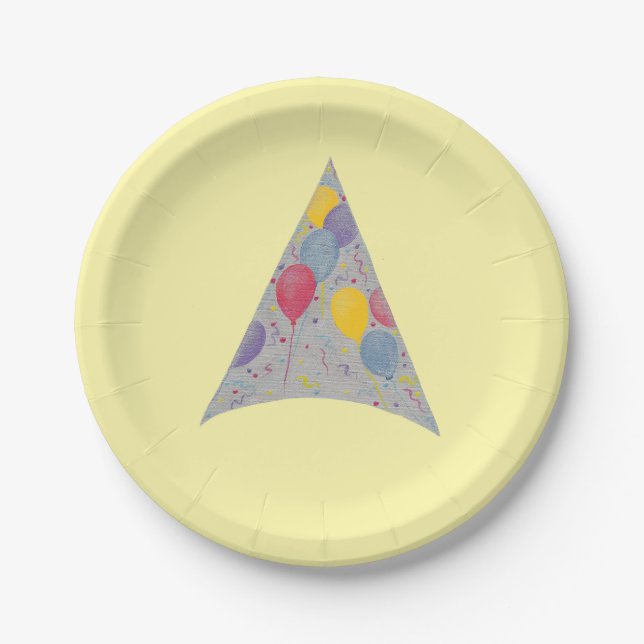 Balloons Party Hat Birthday Paper Teller (Vorderseite)