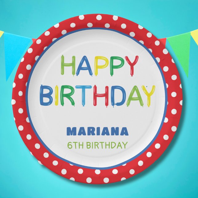 BALLOONS PARTY PAPPTELLER (Von Creator hochgeladen)