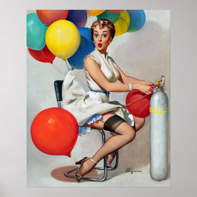 Balloons Pin Up Poster (Vorne)