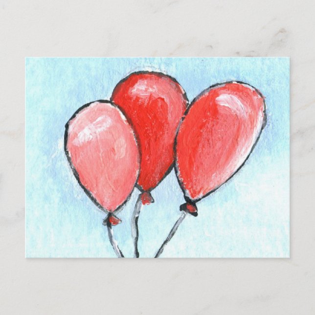 Balloons Postkarte (Vorderseite)