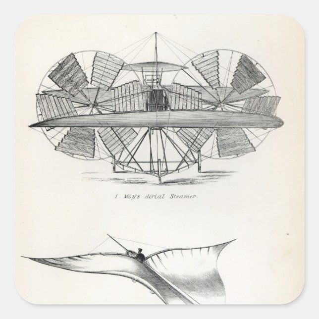 Balloons Quadratischer Aufkleber (Vorderseite)