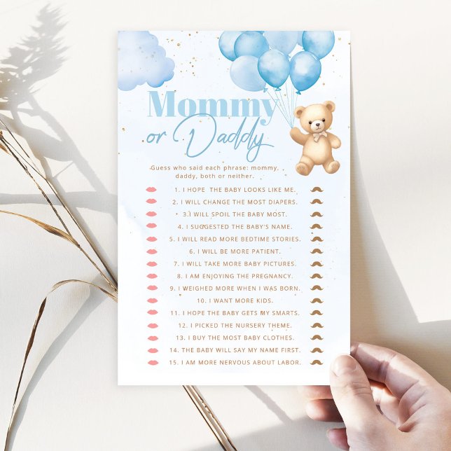 Balloons raten, wer das gesagt hat, Mama oder Papa (Von Creator hochgeladen)