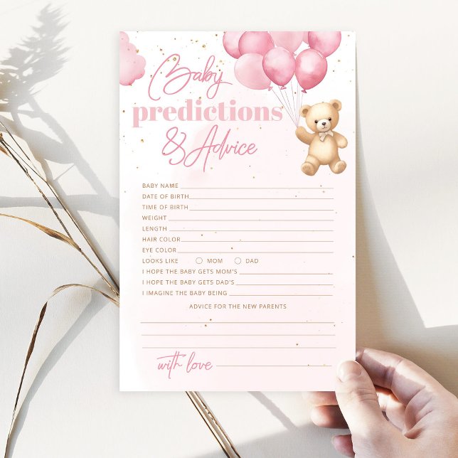 Balloons Teddy Bär Babyvorhersagen und Ratschläge (Von Creator hochgeladen)