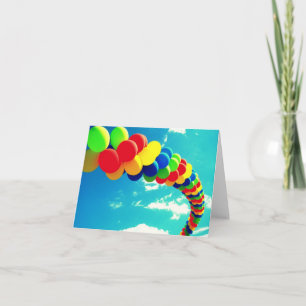 Balloons und Sky Notecard Karte
