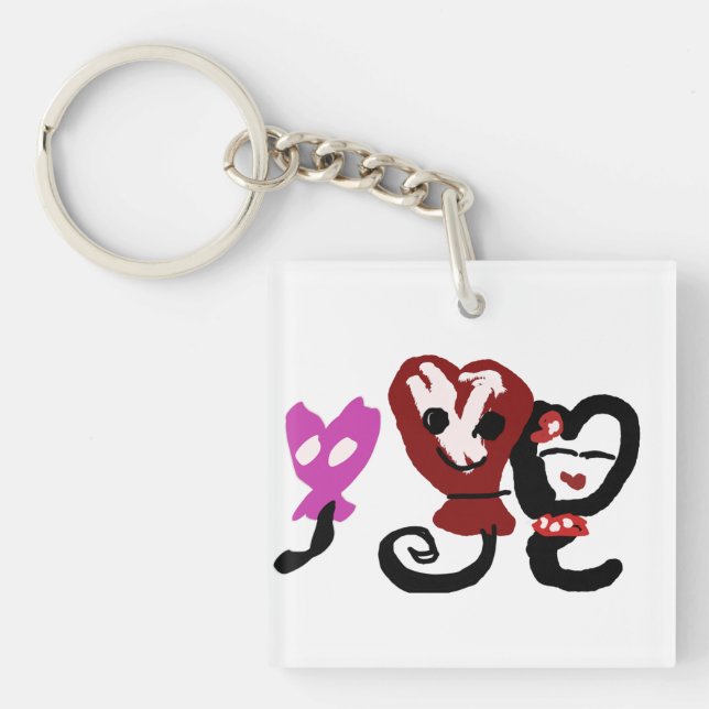 Balloons Valentine Schlüsselanhänger (Vorderseite)