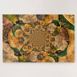 Balloons Vintag antikes Gold Lila Abstrakter Spaß Puzzle