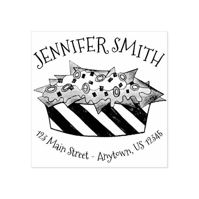 Ballpark Käse Nacho Chips Snack Feinschmecker Adre Gummistempel (Prägung)