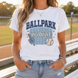 Ballpark Mama Baseball-Mama-Varsity-Grafik T-Shirt