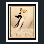 "Ballroom Dance" 16 x 20 Art Deco Print Poster<br><div class="desc">Schönes Art Deco Print "Ballroom Dance" von Louis Icart</div>