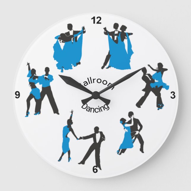 Ballroom-Dance Akryllische Wall-Uhr Große Wanduhr (Vorderseite)