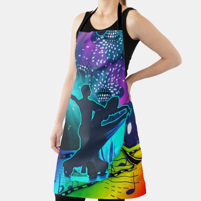 Ballroom Dance Couple 3 auf beleuchtetem Tanzboden Schürze (InSitu)