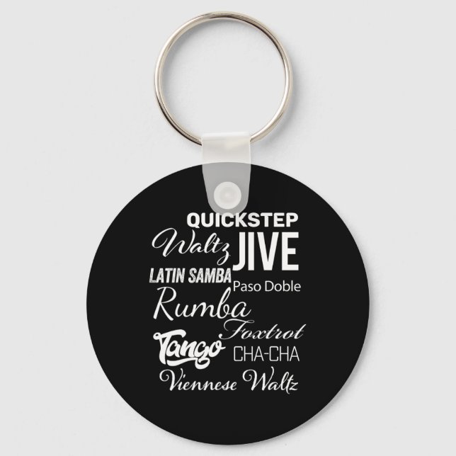 Ballroom Dancer Pun-Geschenk Schlüsselanhänger (Vorderseite)