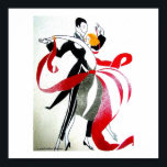 BALLROOM DANCING ART DECO 1 POSTER<br><div class="desc">MEIN ARTWORK</div>