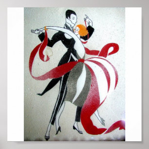 BALLROOM DANCING ART DECO 3 POSTER