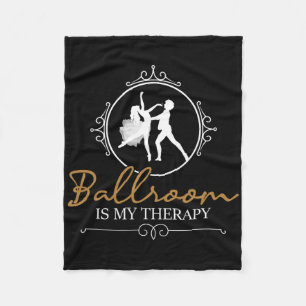 Ballroom ist meine Therapie - Tanzpartner Couple D Fleecedecke