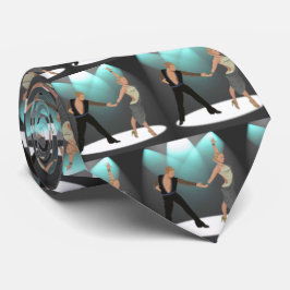 Ballroom Latin Dancer Couple mit Spotlight Krawatte