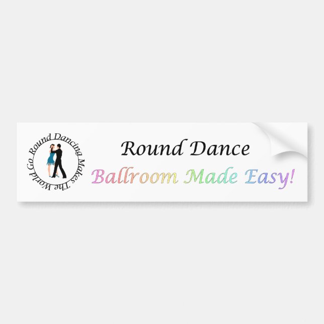 Ballroom Made Easy Bumper Sticker Autoaufkleber (Vorne)