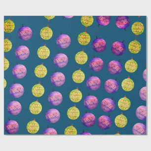 Balls im Holiday Deco Geschenkpapier