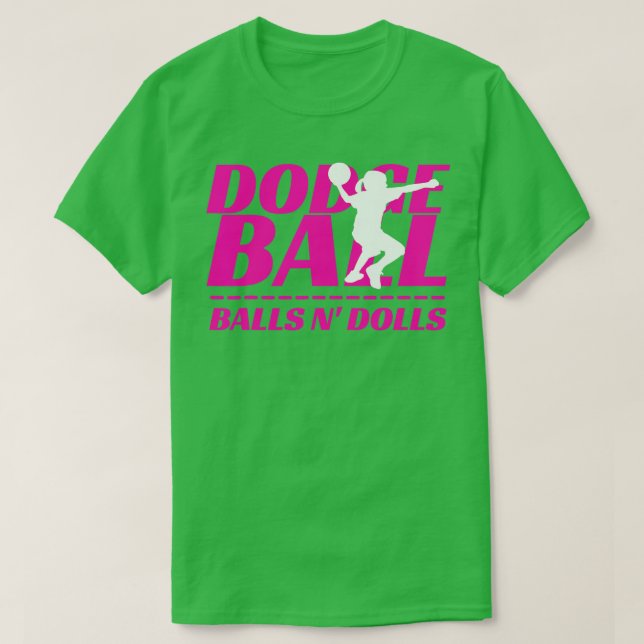 Balls N Dolls Dodgeball Turnier Team Name Match T-Shirt (Design vorne)