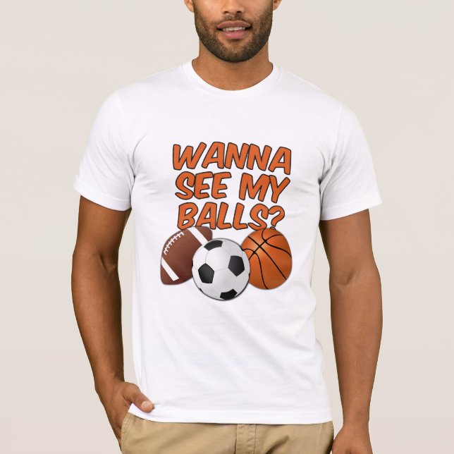 Balls Shirt - wählen Sie Stil & Farbe (Vorderseite)