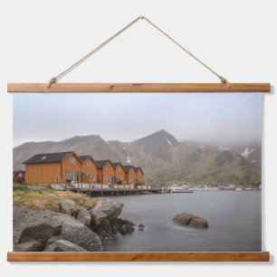 Ballstad Lofoten Wandteppich Mit Holzrahmen