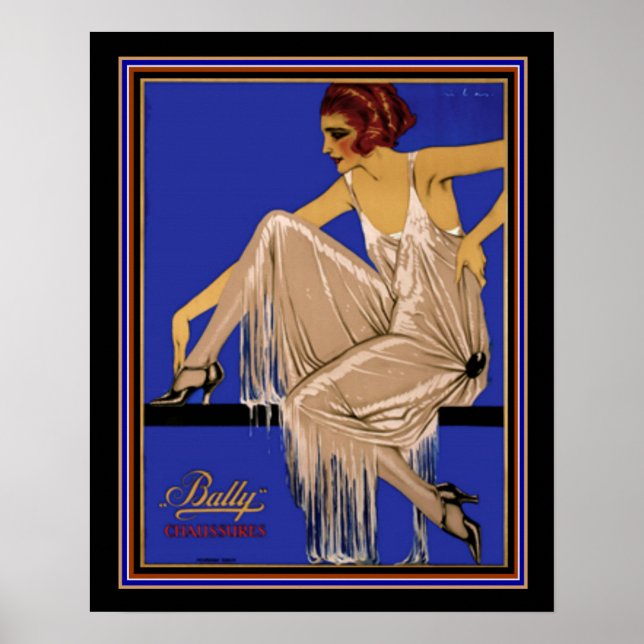 Bally Chaussure Deko Poster 16 x 20 ca. 1924 (Vorne)