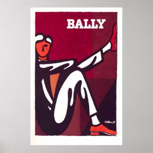 Bally Schuhe Modeposter Poster