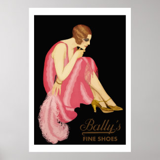 Bally's feine Schuhe Poster