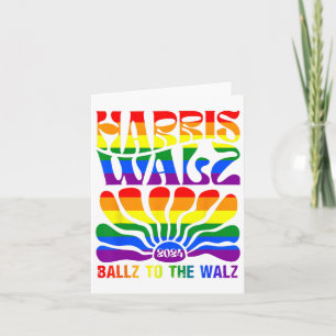 Ballz auf die W Harris W 2024 Kalama Harris Walzer Karte