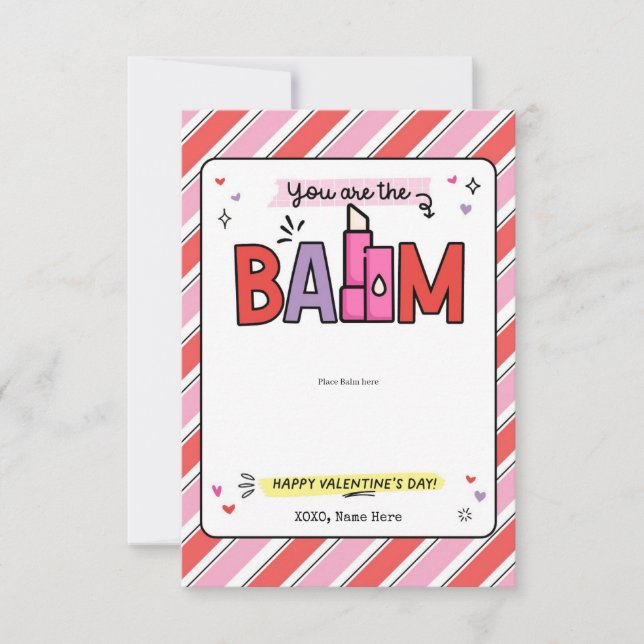 Balm Chapstick-Kartenhalter Valentinstag-Geschenk (Vorderseite)