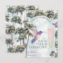 Balm Cool & Collected Kolibri Dankeschön-Karte