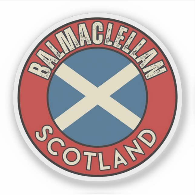 Balmaclellan, Schottland Aufkleber (Vorderseite)