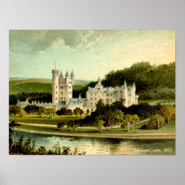 Balmoral Castle 1897 wiederhergestellt hohe Auflös Poster