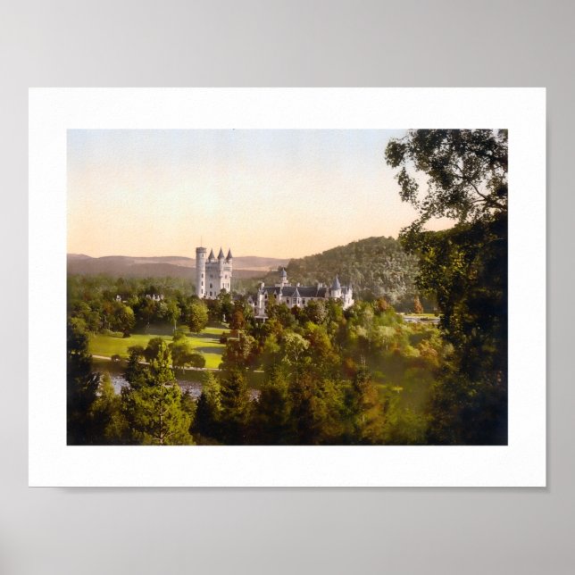 Balmoral Castle, Aberdeenshire, Schottland Poster (Vorne)