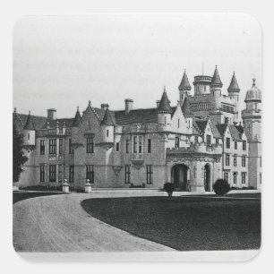 Balmoral Castle Quadratischer Aufkleber