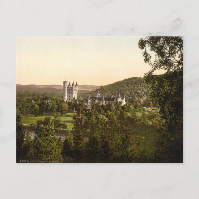 Balmoral Castle, Royal Deeside, Schottland Postkarte (Vorderseite)