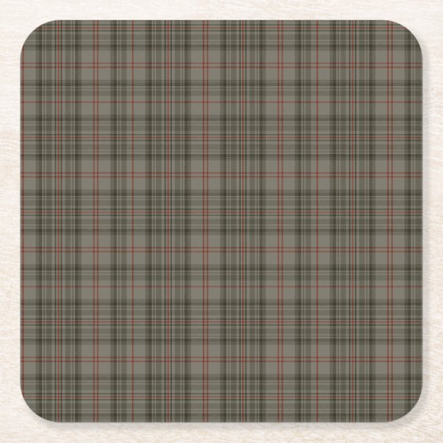 Balmoral königlicher Tartan Rechteckiger Pappuntersetzer (Vorderseite)