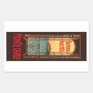 Balmoral Palace Hotel (Monte Carlo) Vector Format Rechteckiger Aufkleber