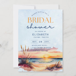 Balmy Days | Tropical Sunset Beach Brautparty Einladung